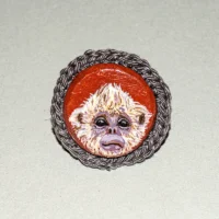 Broșă Maimuța cu nas de aur