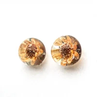 Cercei din rășină Glixia piersic