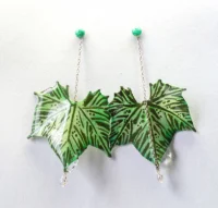 Cercei din rășină - Emerald Elegance