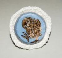 Broșe pictate - Păsări