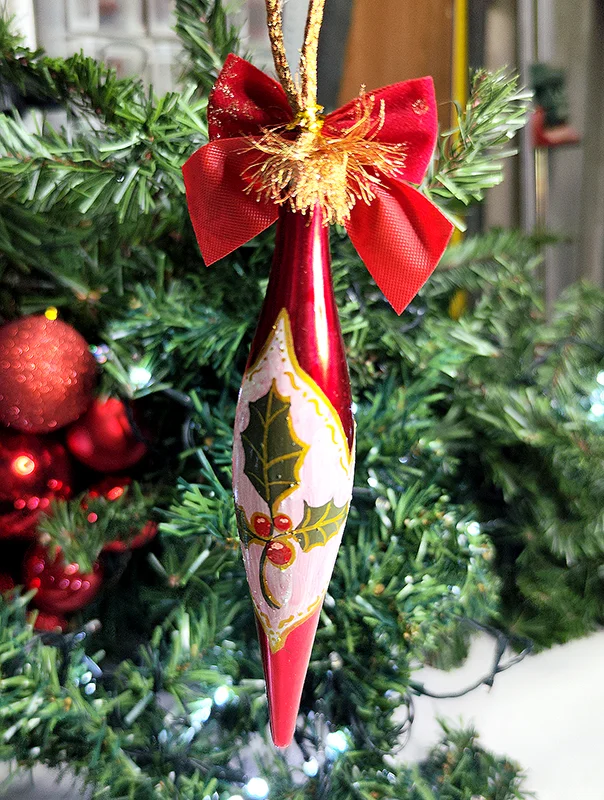 Ornament de brad pictat 3 - imagine 3