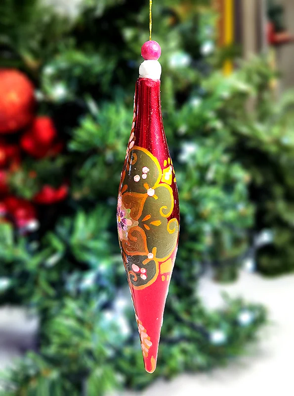 Ornament de brad pictat 4 - imagine 2