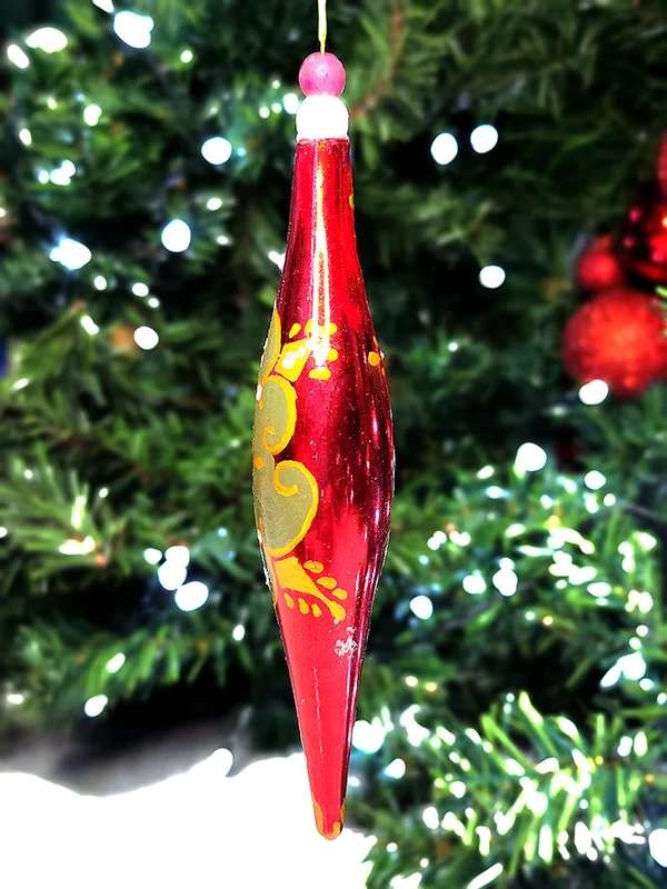 Ornament de brad pictat 4 - imagine 3